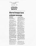 Strauss, R.B. "Blurred images have a deeper message," Bacon's, 02/19/02.