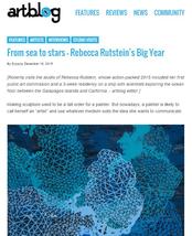 "From sea to stars - Rebecca Rutstein's Big Year" on artblog