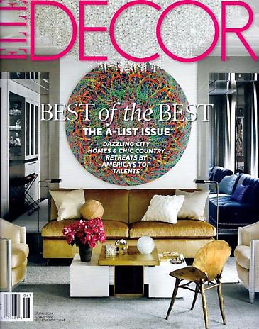 Ryan McGinness featured on the June 2014 cover of Elle Decor Magazine