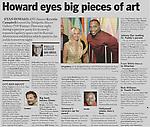 Gross, Dan. "Howard Eyes Big Pieces of Art," Phila Daily News, 11/14/11.
