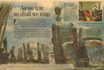 "As we tow, so shall we reap," Philadelphia Inquirer, 04/18/00.