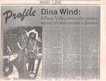 Keel, Frank J. "Dina Wind: a Penn Valley artist who creates art out of other people's discards," 11/23/86.