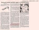 Beyer, Rita. "Annual Juried Exhibit Opened at Woodmere," Chestnut Hill Local, 04/09/92.
