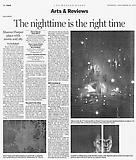 McQuaid, Cate. "The nighttime is the right time," The Boston Globe, 11/28/06.