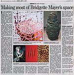 Newhall, Edith. "Making most of Bridgette Mayer's space," Phila. Inquirer, 09/08/13.