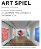 Haik, Claire. "Art Spiel Picks: Philly Exhibitions in September 2024," Art Spiel, 9/19/24.