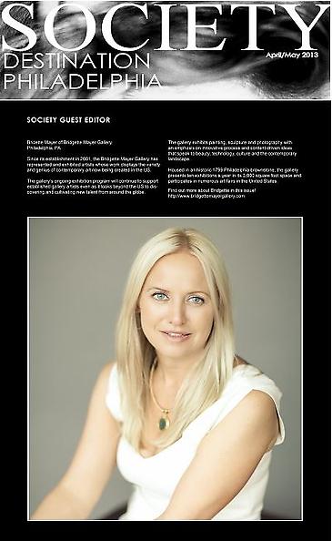 Bridgette Mayer as Guest Editor for Society Magazine