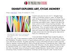 Booker, Bobbi. "Exhibit Explores Art, Cyclic Memory," The Phila Tribune, 11/6/11.