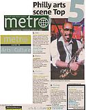 Walsh, Bruce. "Philly Arts Scene Top 5," Metro, 3/12/09.