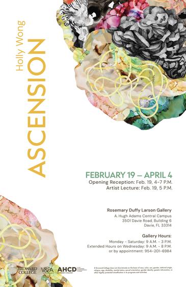 Holly Wong Solo Show opens in Florida, Curated by Bridgette Mayer