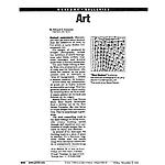 Sozanski, Edward J. "Abstract Camerawork," The Philadelphia Inquirer, 11/2/01.